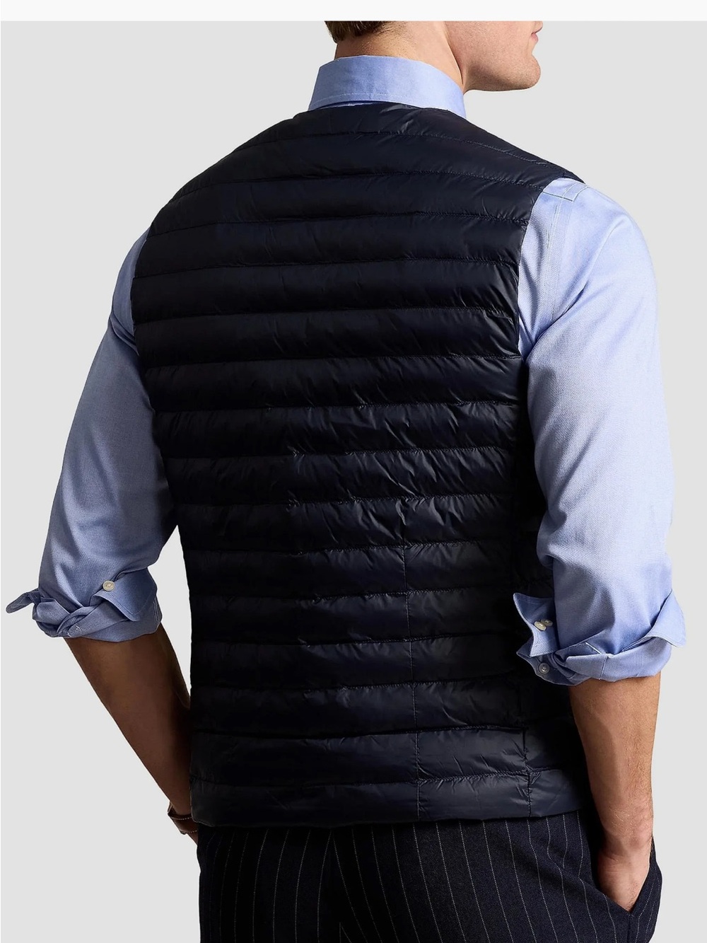 Ralph Lauren Navy Quilted Down Vest - Picture 2 of 10